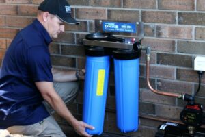 how to change a whole house water filter